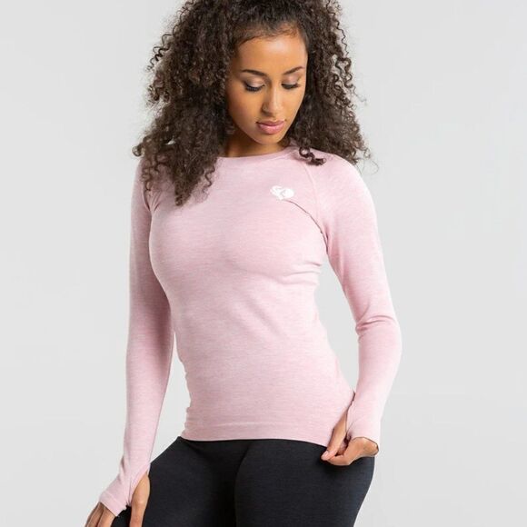 Move seamless long sleeve top / Light Pink Marl L - Picture 1 of 6